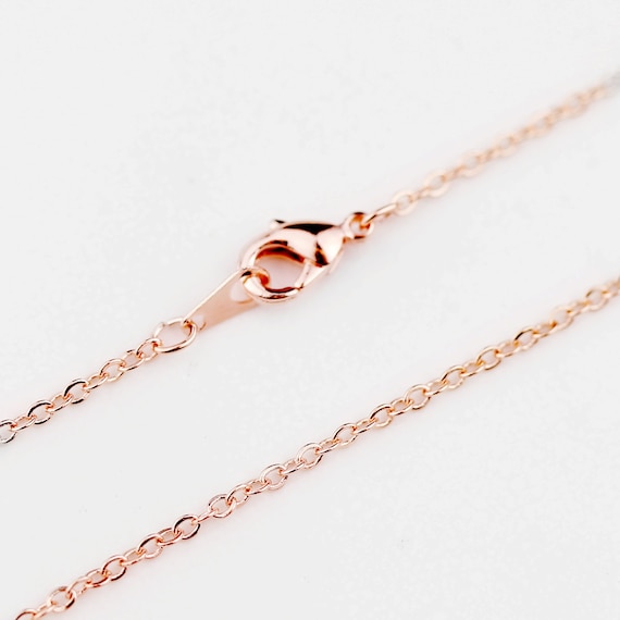 19inch ROSEGOLD Necklace chain, Jewelry Supply, Craft Supplies, Mignon and Mignon Supply CHNL-R