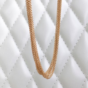 10 pcs DAINTY GOLD necklace chain, Brass Chain, Bar Chain, Mignon and Mignon Supply 10PCHND-G image 3
