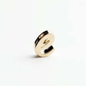 Gold Regular Size Cursive E Initial Charm GRI-E