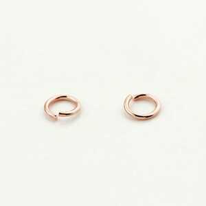 10gApprox. 300ea ROSE GOLD Plated Dainty O Shaped Jump Rings 10GJOD-R image 3