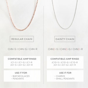 10 pcs DAINTY ROSE GOLD necklace chain, Brass Chain, Bar Chain, Mignon and Mignon Supply 10PCHND-R image 2