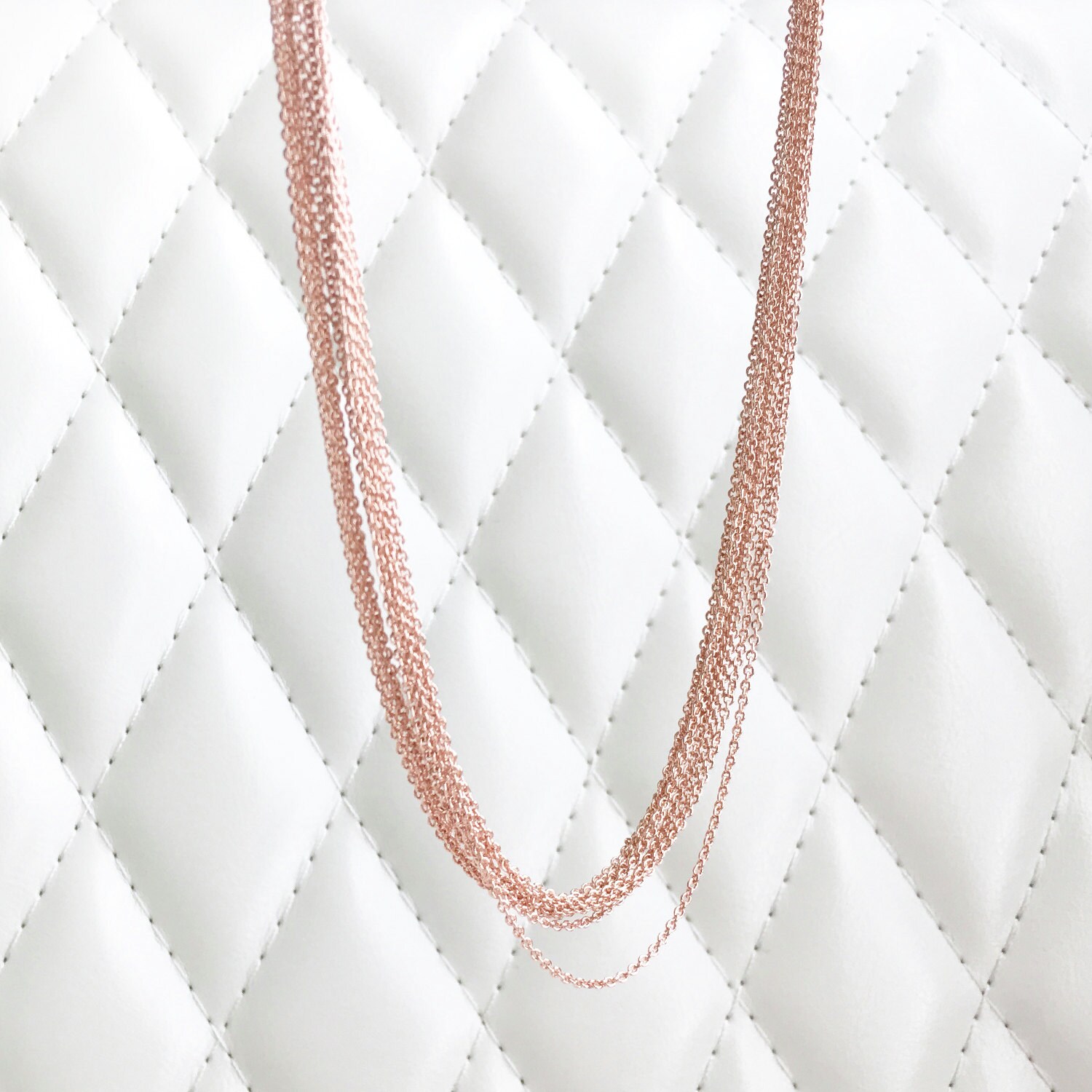 10 Pcs DAINTY Rose Gold Chain Bulk Necklace Chain Jewelry Etsy