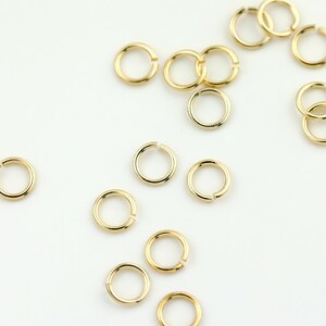 10gApprox. 300ea GOLD Plated Dainty O Shaped Jump Rings 10GJOD-G image 4