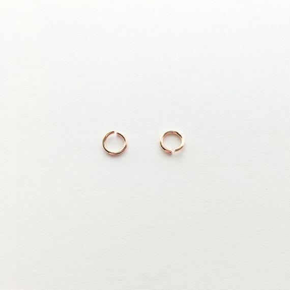 10g(Approx. 250ea) ROSEGOLD Plated O Shaped Jump Rings - 10GJO-R