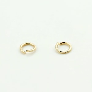 10gApprox. 300ea GOLD Plated Dainty O Shaped Jump Rings 10GJOD-G image 3