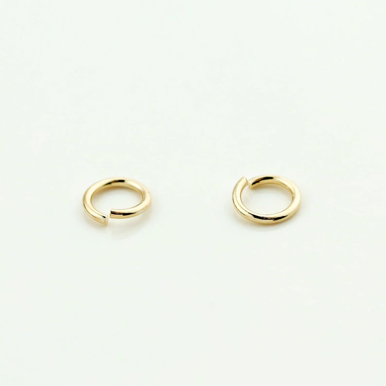 10gApprox. 300ea GOLD Plated Dainty O Shaped Jump Rings 10GJOD-G image 3