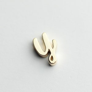 Gold Regular Size Cursive Y Initial Charm GRI-Y