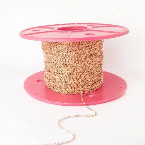 10 Pcs DAINTY Rose Gold Chain Bulk Necklace Chain Jewelry Etsy