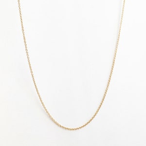 Collier chaîne DAINTY GOLD Vente en gros Chaîne plaquée or Chaîne de câbles finie Fermoir mousqueton Résultats de chaîne en vrac CHND-G image 1