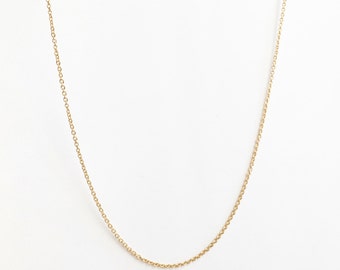 DAINTY GOLD chain Necklace - Wholesale Gold plated Chain Finished Cable Chain Lobster Clasp Bulk Chain Findings CHND-G