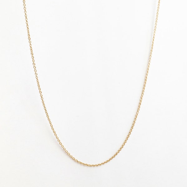 DAINTY GOLD chain Necklace - Wholesale Gold plated Chain Finished Cable Chain Lobster Clasp Bulk Chain Findings CHND-G