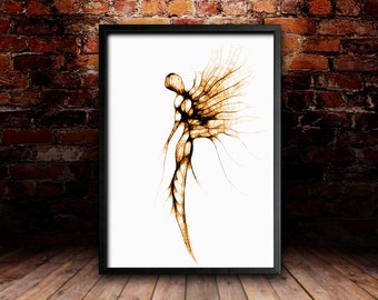 Figure Study I, Between Worlds, Art Print, Dark Science-Fiction, Wall Decor, Gift, Wall Art, Digital Print (Print Only)