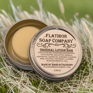 Original Lotion Bar (Small) - Handmade Lotion Bar, All Natural Lotion, Flatiron Soap Company