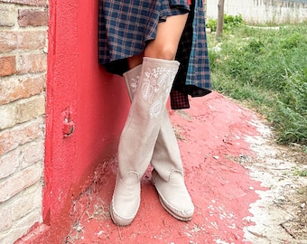 Birkenstock Sarnia Brown Burgundy Womens Boots With Zipper Womens Sz 40 Round Toe Rubber Bottoms Vintage Knee High Boots Etsy