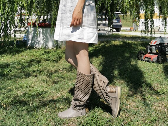 perforated boots for summer