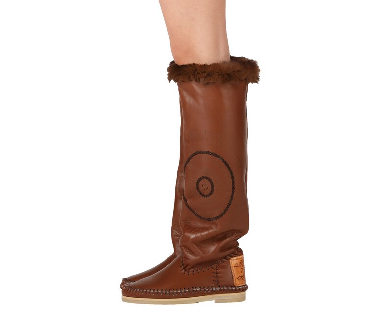 WINTER STAR boot HANDMADE Womens Moccassins Leather Moccassins Boots moccassins Leather womans boots Boots women Women/'s shoes