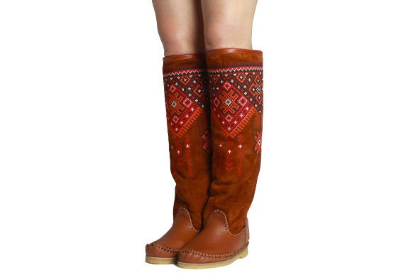 EMBROIDE rojo INDIANS free shipping WINTER bots ante rust handmade botas botas with fur winter mocasins all tamaños EMBROIDE rojo INDIANS free shipping WINTER WINTER WINTER bots ante rust handmade botas botas with fur winter mocasins all tamaños ab4422