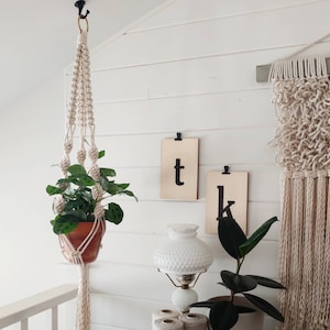 DIY Macrame Plant Hanger Pattern, Plant Hanger How To, Macrame Tutorial, Instant Download, Macrame Patterns, Modern Macrame Pattern