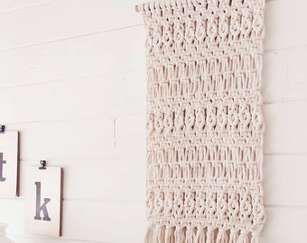 DIY Macrame Wall Hanging Pattern, Instant Download, Modern Macrame, DIY Fiber Art