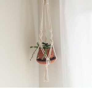 DIY Macrame Plant Hanger Pattern, Instant Download, Modern Macrame Pattern, Do It Yourself Plant Hanger