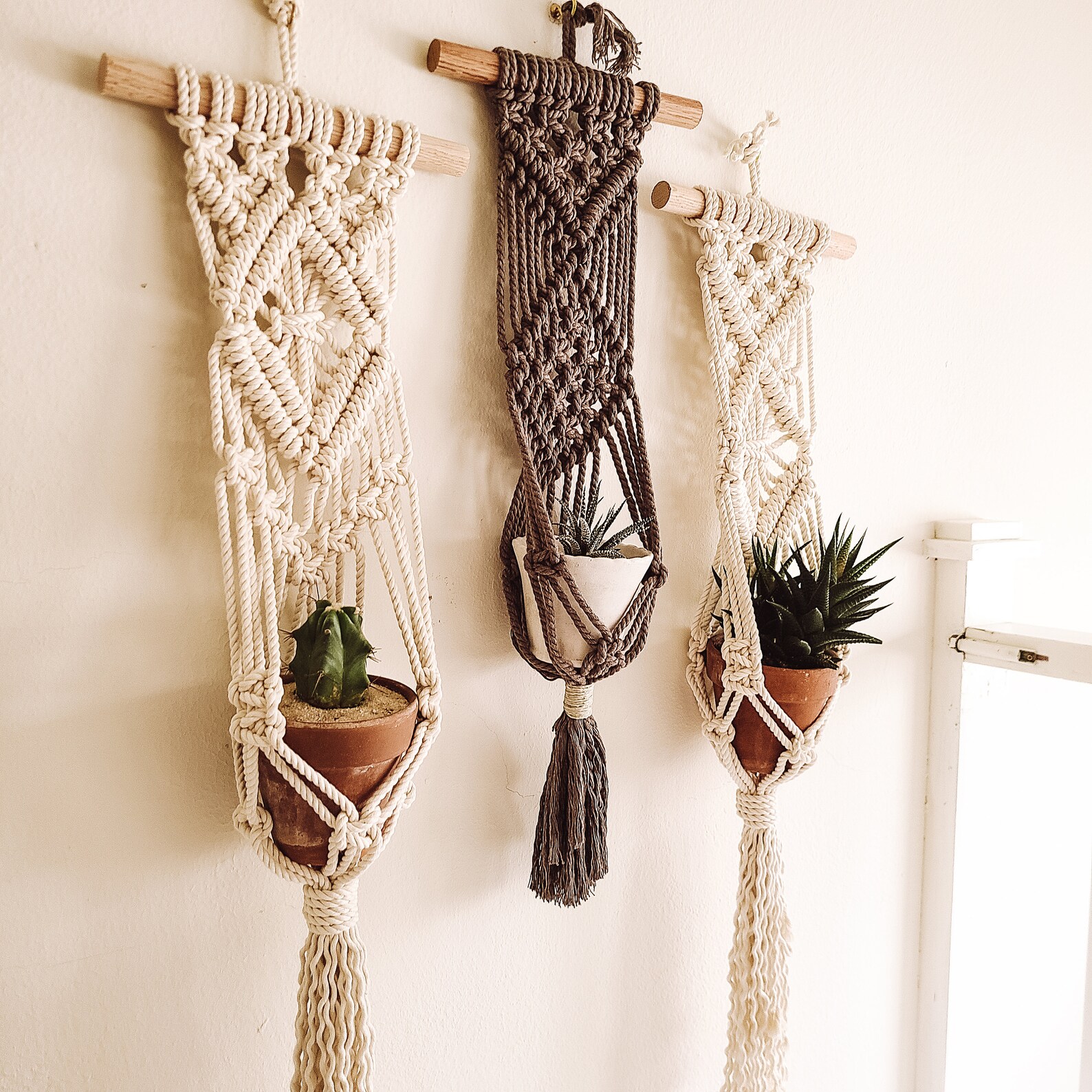 DIY Macrame Wall Hanging Planter Pattern Etsy
