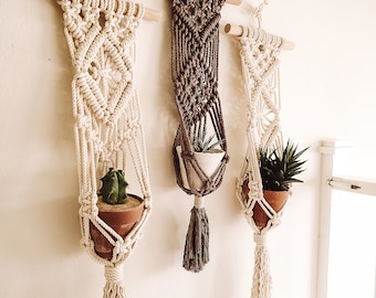 DIY Macrame Wall Hanging Planter Pattern