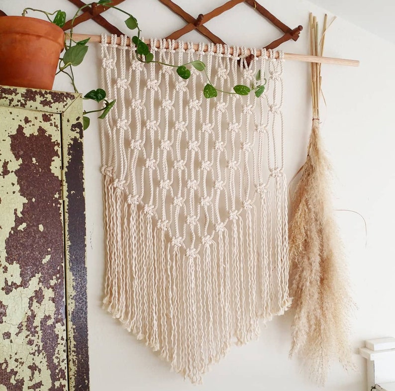 DIY Macrame Pattern Wall Tapestry Pattern DIY Wall Hanging Etsy