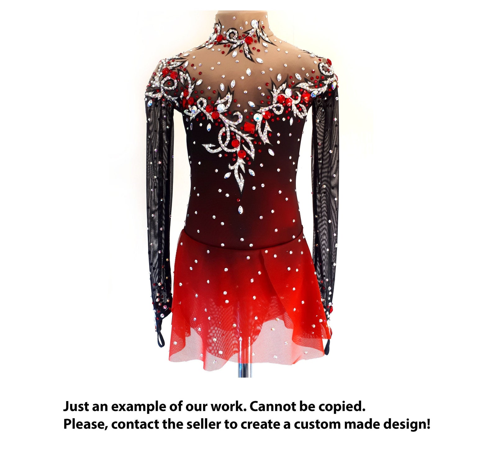 Robe de patinage artistique robe de patinage sur glace de Etsy