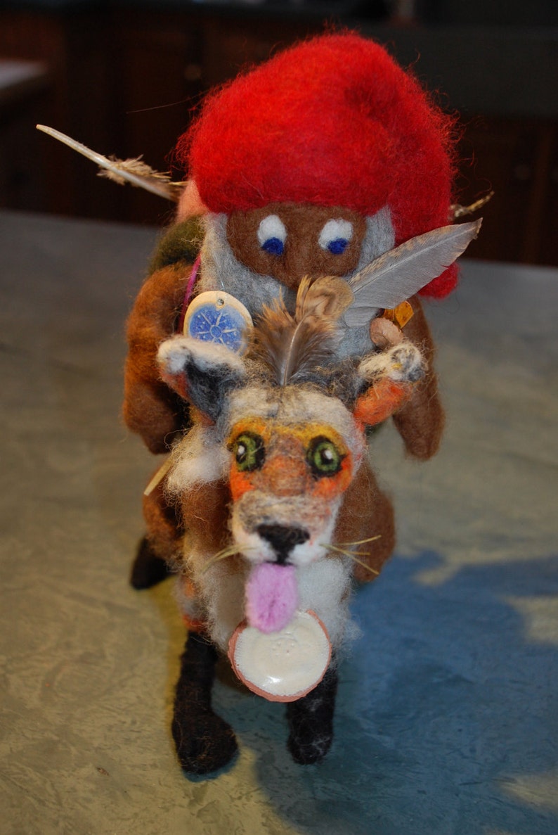 Tomten and gray foxanimals and artifacts