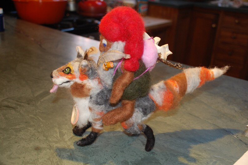 Tomten and gray foxanimals and artifacts