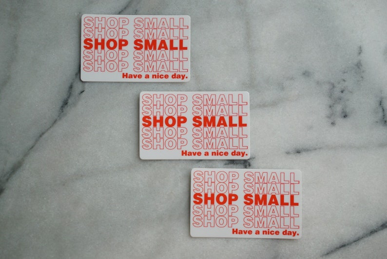 Shop Small Sticker Plastic Bag Style 3x1.86 in, Waterproof Vinyl Sticker for Laptops, Phones, Water Bottles, Planners, Bullet Journals image 3