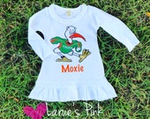 University of Miami dress hurricanes dress Sebastian mascot dress Miami hurricanes