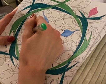 Coloring Pages, Mandala, Floral Designs