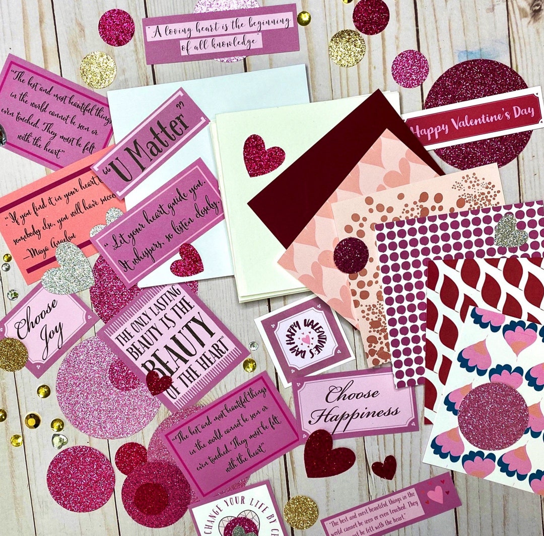 SPECIAL ORDER Valentines Day Card Kit DIY Craft - Etsy
