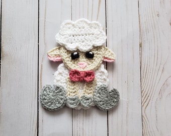Peep the Sheep Applique Single - Haakpatroon - Digitale download