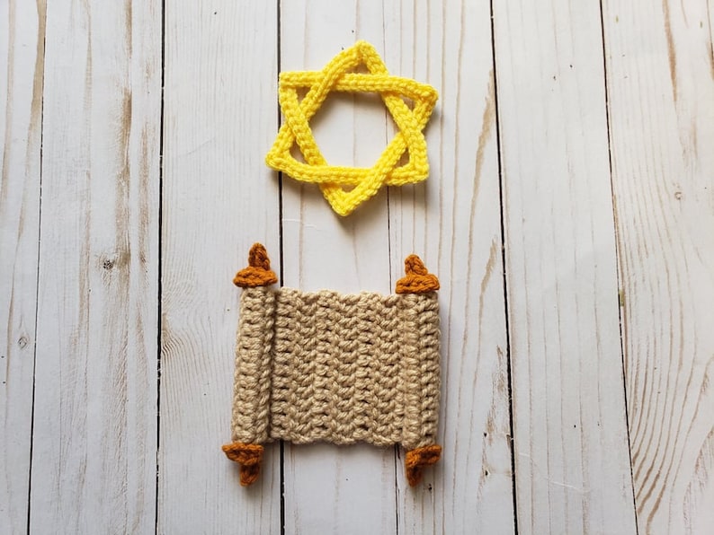 Hanukkah Applique Pack Crochet Pattern Only Hanukkah Torah - Etsy