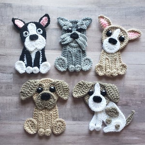 Pups N Stuffs Applique Pack - Crochet Pattern - Digital Download