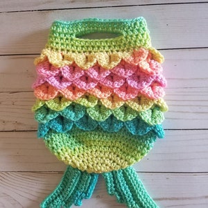 Mermaid Tail Handbag Crochet Pattern Only image 1