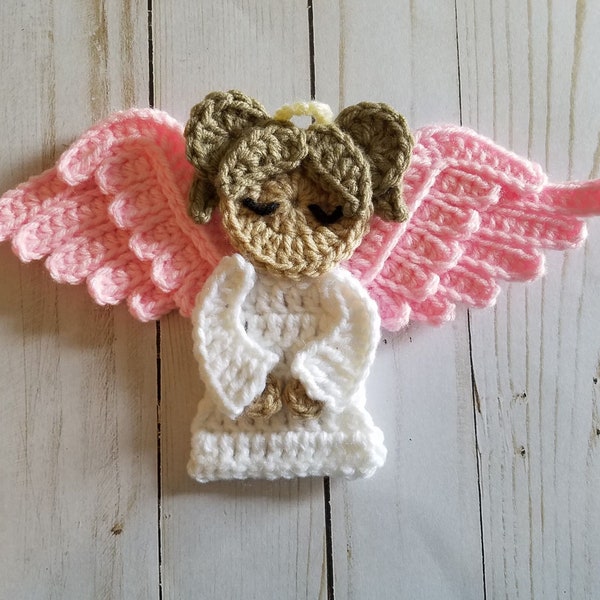 Sweet Angel Applique Single - Crochet Pattern - Digital Download