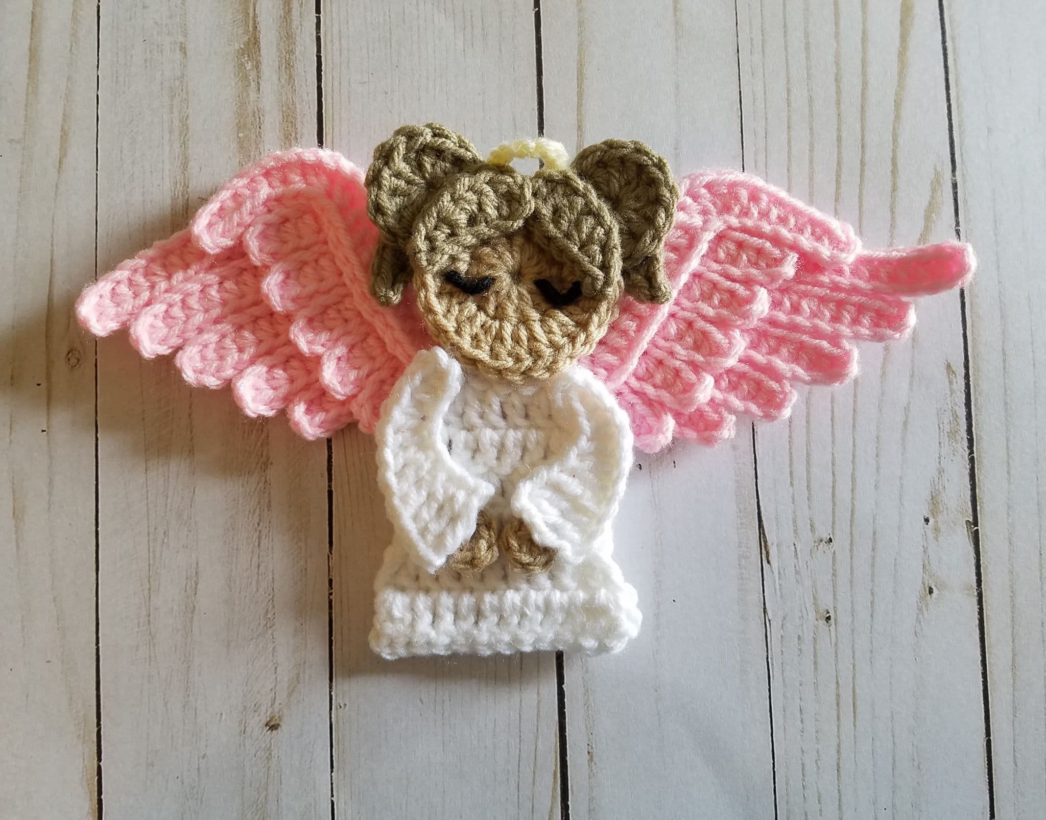 Sweet Angel Applique Crochet Pattern Only Angel Angel Etsy