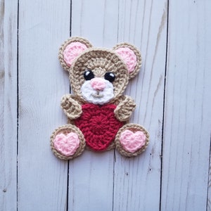 My Sweet Valentine Applique Pack Crochet Pattern Digital Download image 2
