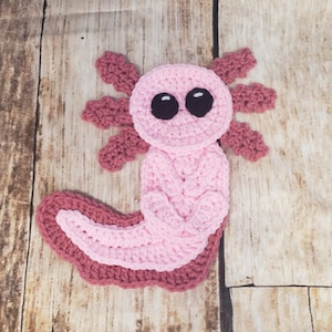 Axolotl Applique- Crochet Pattern Only- Axolotl- Salamander- Crochet Applique Pattern