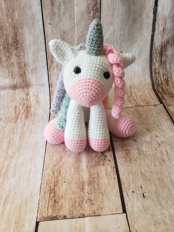 Crochet pattern Unicorn plush - Amigurumi stuffed animal