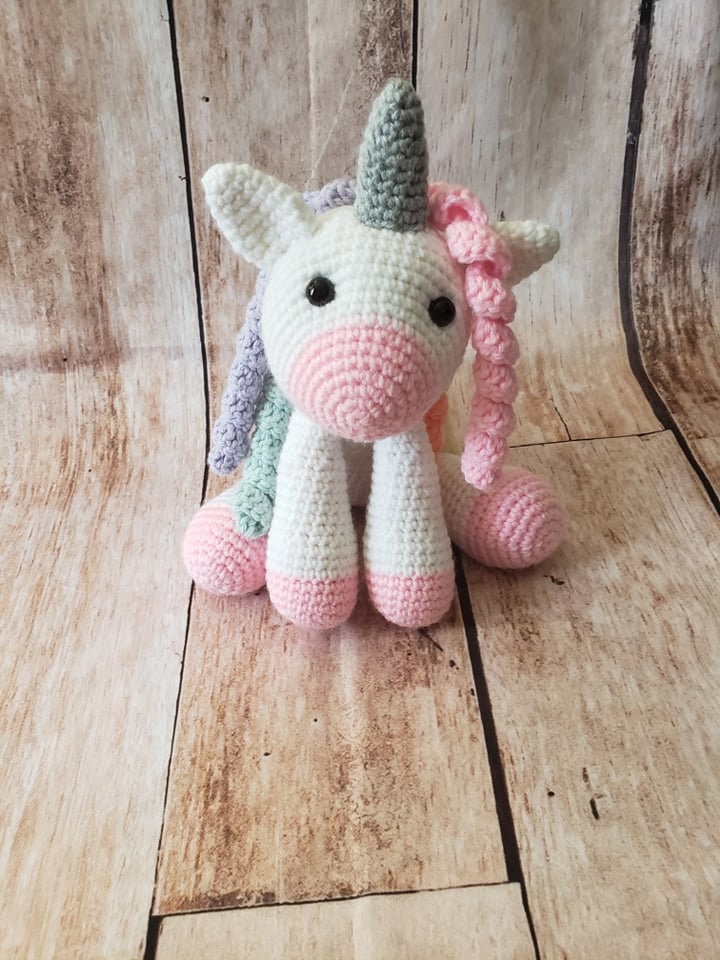 Rainbow Unicorn Inspired Ergonomic Crochet Hook