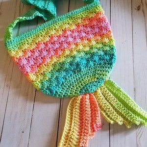 Mermaid Tail Bag- Crochet Pattern Only