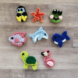 Mini Safari Vol 2 Paquete de apliques- Patrón de ganchillo - Descarga digital