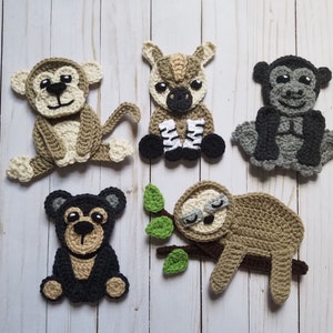 Jungle Venture Applique Pack - Crochet Pattern - Digital Download