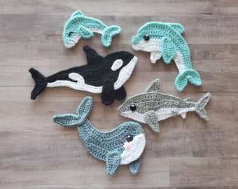 Under The Sea Vol 3 Applique Pack - Crochet Pattern - Digital Download