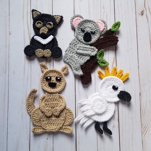 Australian Adventure Applique Pack - Crochet Pattern - Digital Download