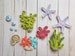 Nautical Gardens Applique Pack- Crochet Pattern Only- Seaweed- Coral- Snail Shell- Bubbles- Starfish- Reef- Crochet Applique Pattern 